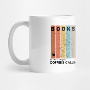 Retro Book lover & coffee call Mug